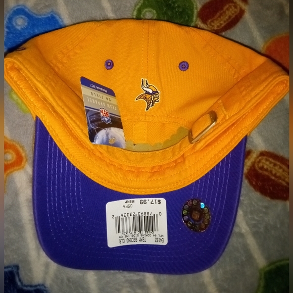 Minnesota Vikings Vtg. 90's Reebok "Script Style" Strapback Hat New With Tags - Picture 5 of 7